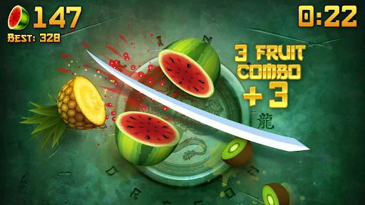 Fruit Ninja game screenshot