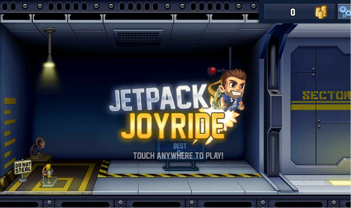 Jetpack Joyride game screenshot