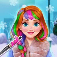 Annies Winter Chic Hairstyles game screenshot