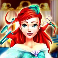 Ariel Sea Princess Hairdresser game screenshot