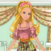 Barbies Patchwork Peasant Dress game screenshot