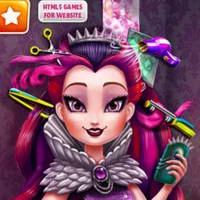 Dark Queen Real Haircuts game screenshot