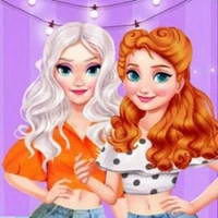 Eliza & Annie Puff Sleeve Dress Up game screenshot