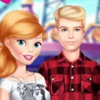 Elsa And Barbie Date Fashion game screenshot