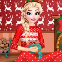 Elsa Frozen Christmas Night game screenshot