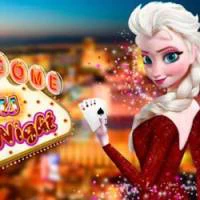 Elsa Frozen: Vegas Night game screenshot