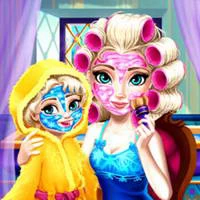 Ice Queen Mommy Real Makeover game screenshot