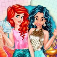 JASMINE AND ARIEL WARDROBE SWAP game screenshot