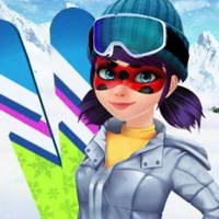 Ladybug Ski Time game screenshot