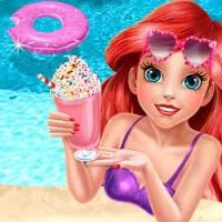 Mermaid Princess Pool Time game screenshot
