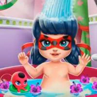 Miraculous Hero Baby Bath game screenshot