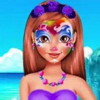 Oceania Princess Moana Face Art game screenshot