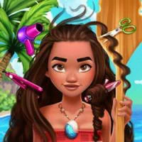 Polynesian Princess Real Haircuts game screenshot