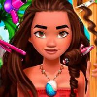 Princess Moana Real Haircuts game screenshot
