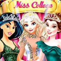 Princesses at Miss College Pageant game screenshot