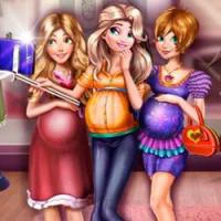Princesses Pregnant Selfie game screenshot