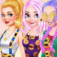 Princesses Sunflower Delight game screenshot