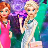 Sisters Frozen Night Out game screenshot
