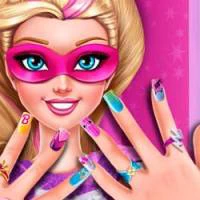Superhero Doll Manicure game screenshot