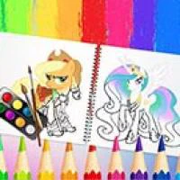 Sweet Pony Coloring Book game screenshot